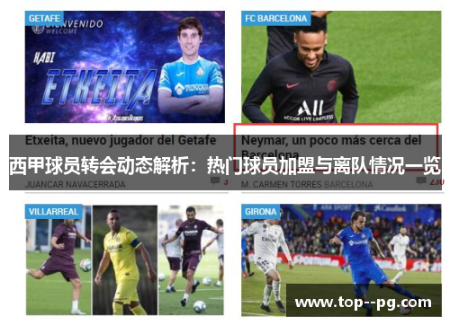 西甲球员转会动态解析：热门球员加盟与离队情况一览