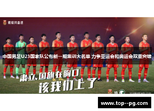 中国男足U23国家队公布新一期集训大名单 力争亚运会和奥运会双重突破
